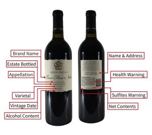 Wine Bottle Label Details