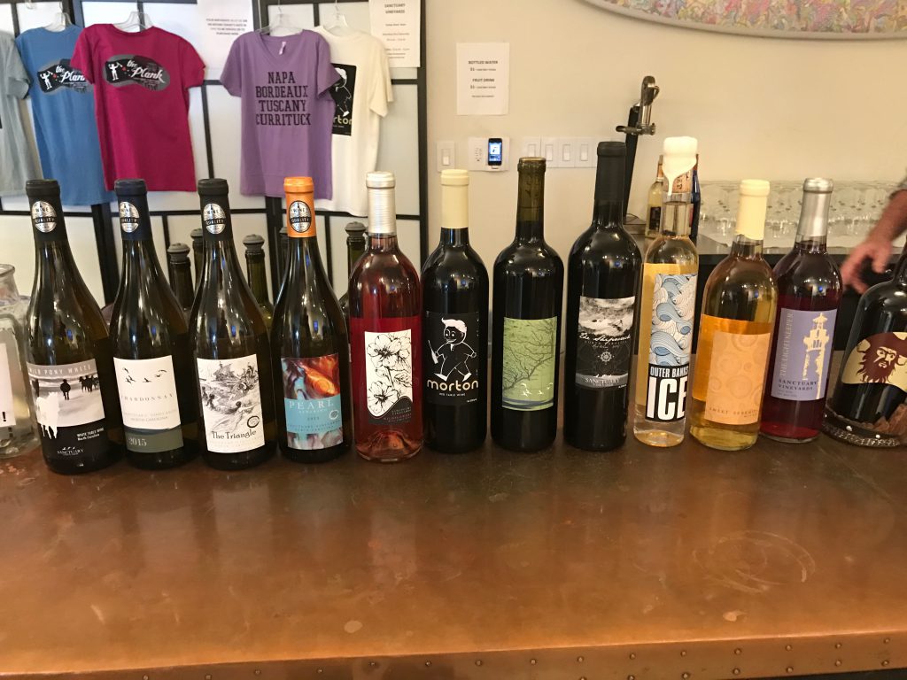 Sanctuary Vineyards Wine Lineup