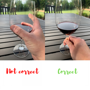 The Incorrect & Correct Way to Hold a Wine Glass