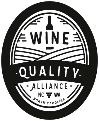 The seal of the North Carolina Wine Quality Alliance Program.
